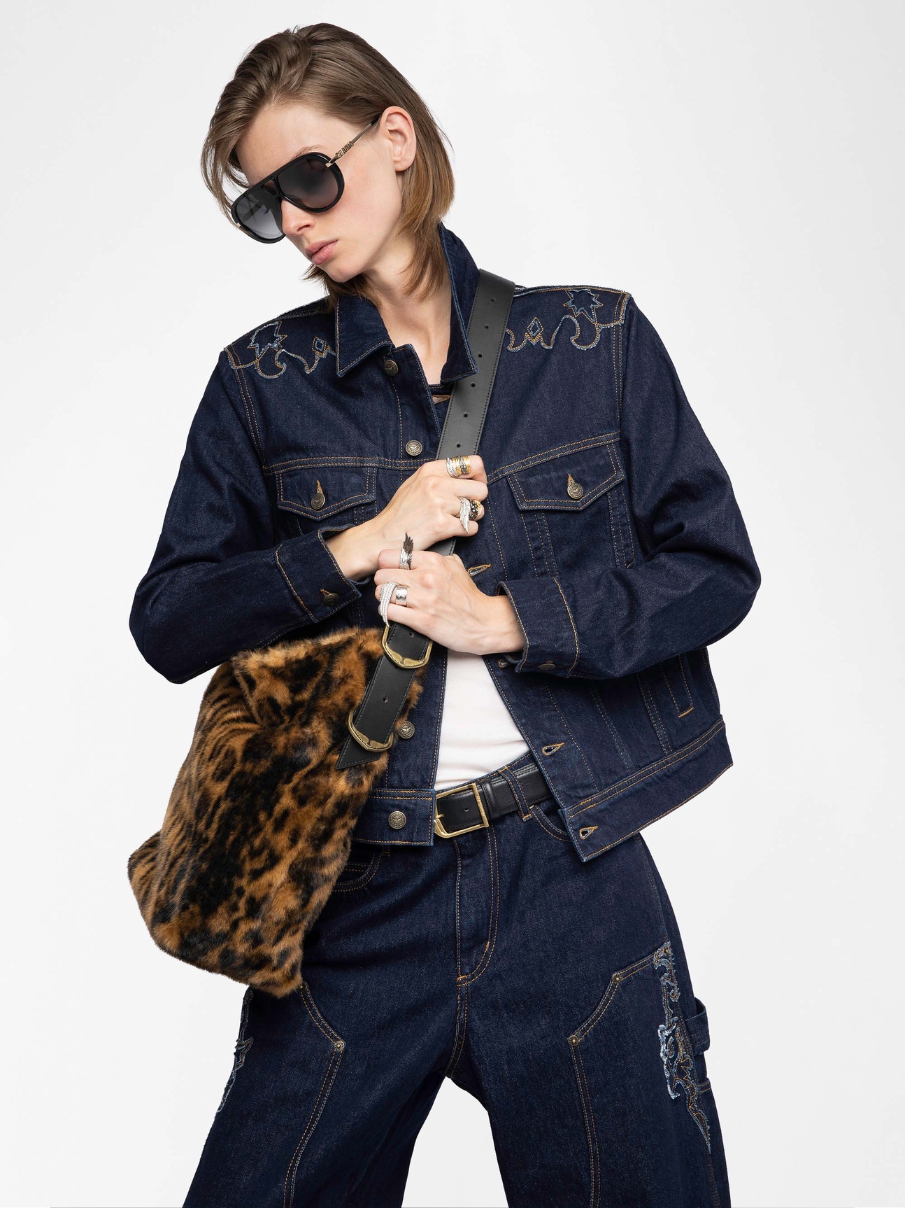 JANE HOBO LEOPARD BAG