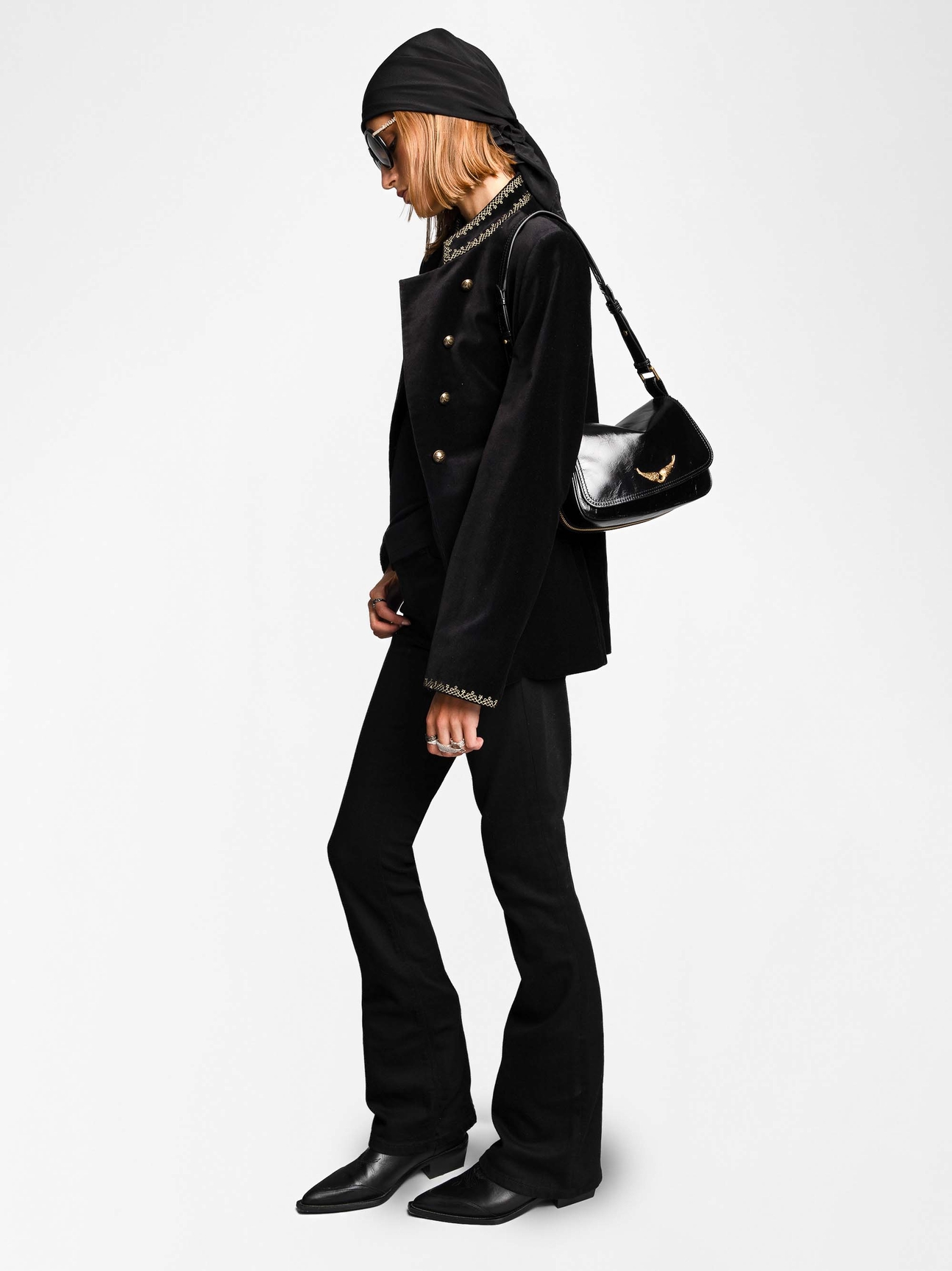 LE ZOUZOU VINTAGE PATENT BAG