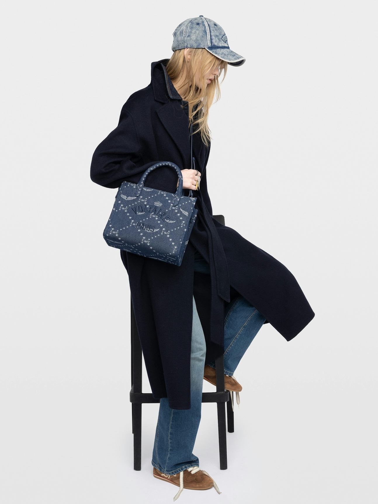 ANGEL XS DENIM MONOGRAM BAG