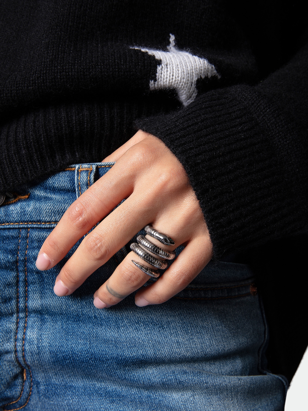 DOUBLE SNAKE RING