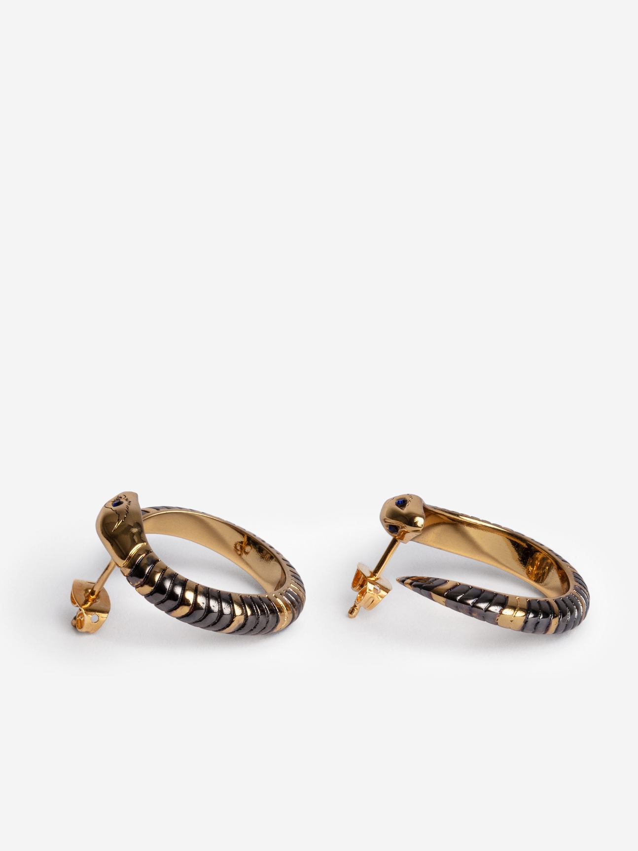 SNAKE HOOP EARRINGS