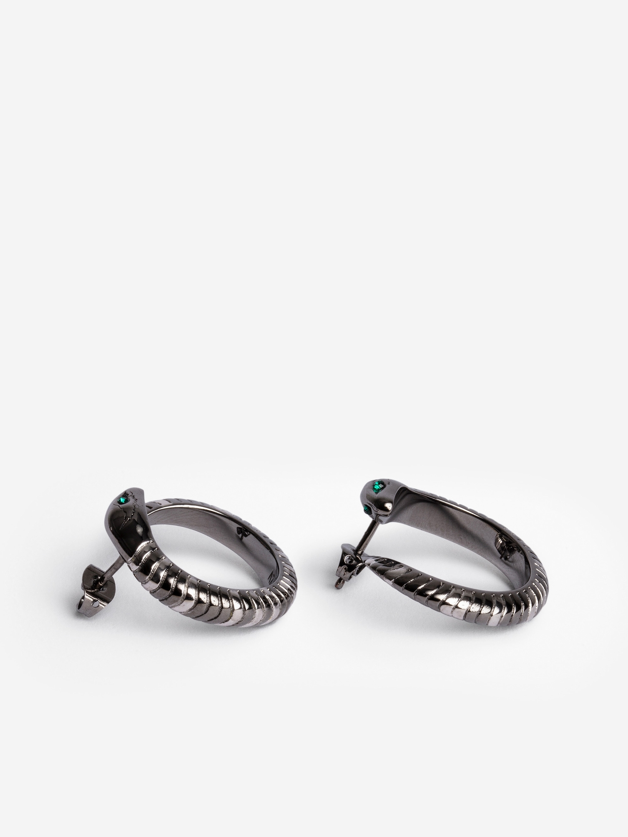 SNAKE HOOP EARRINGS