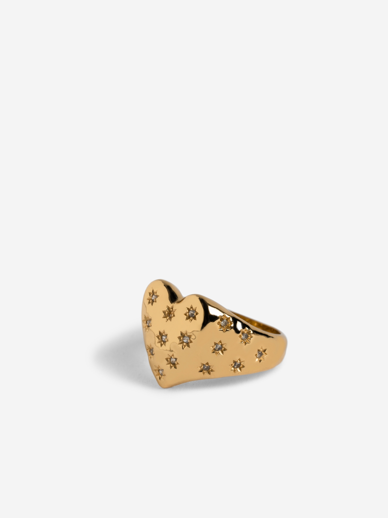 HEARTBREAKER OVER STRASS RING