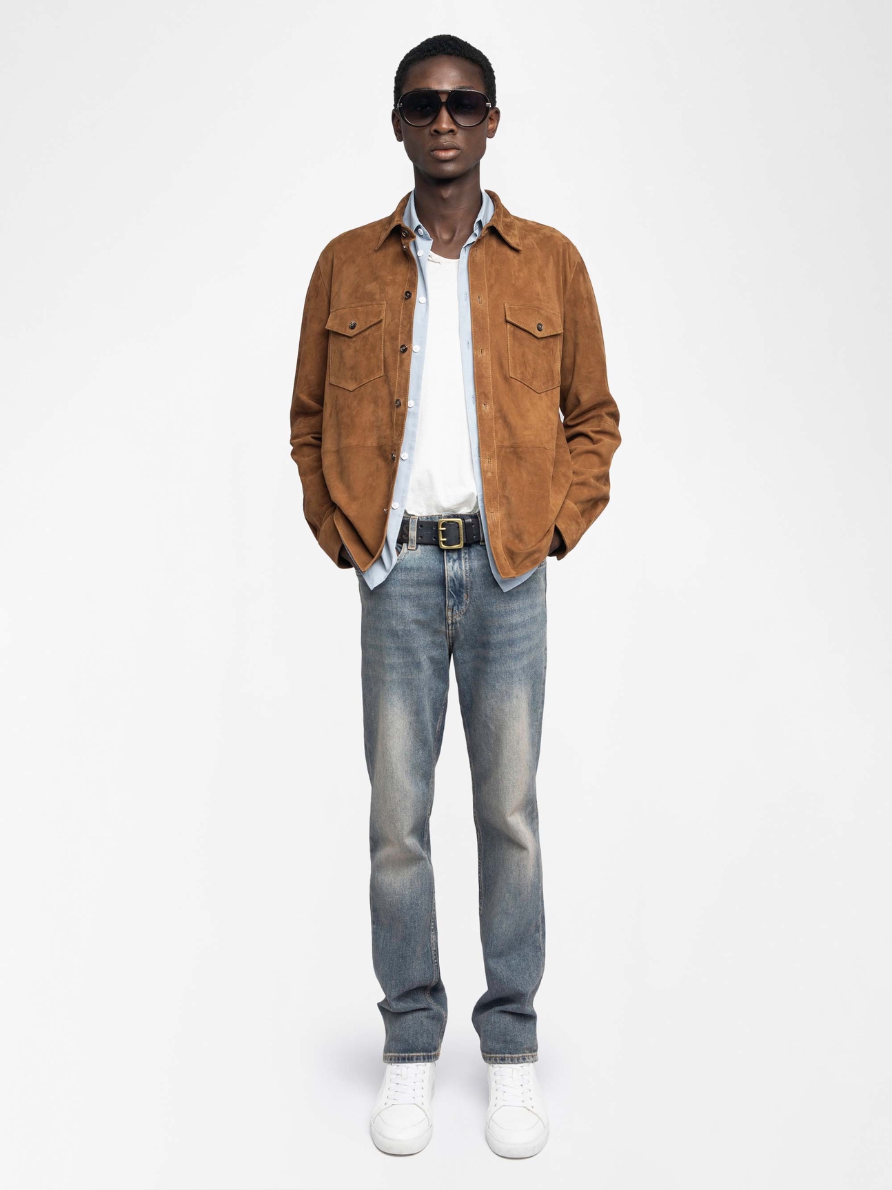 SERGY SUEDE SHIRT