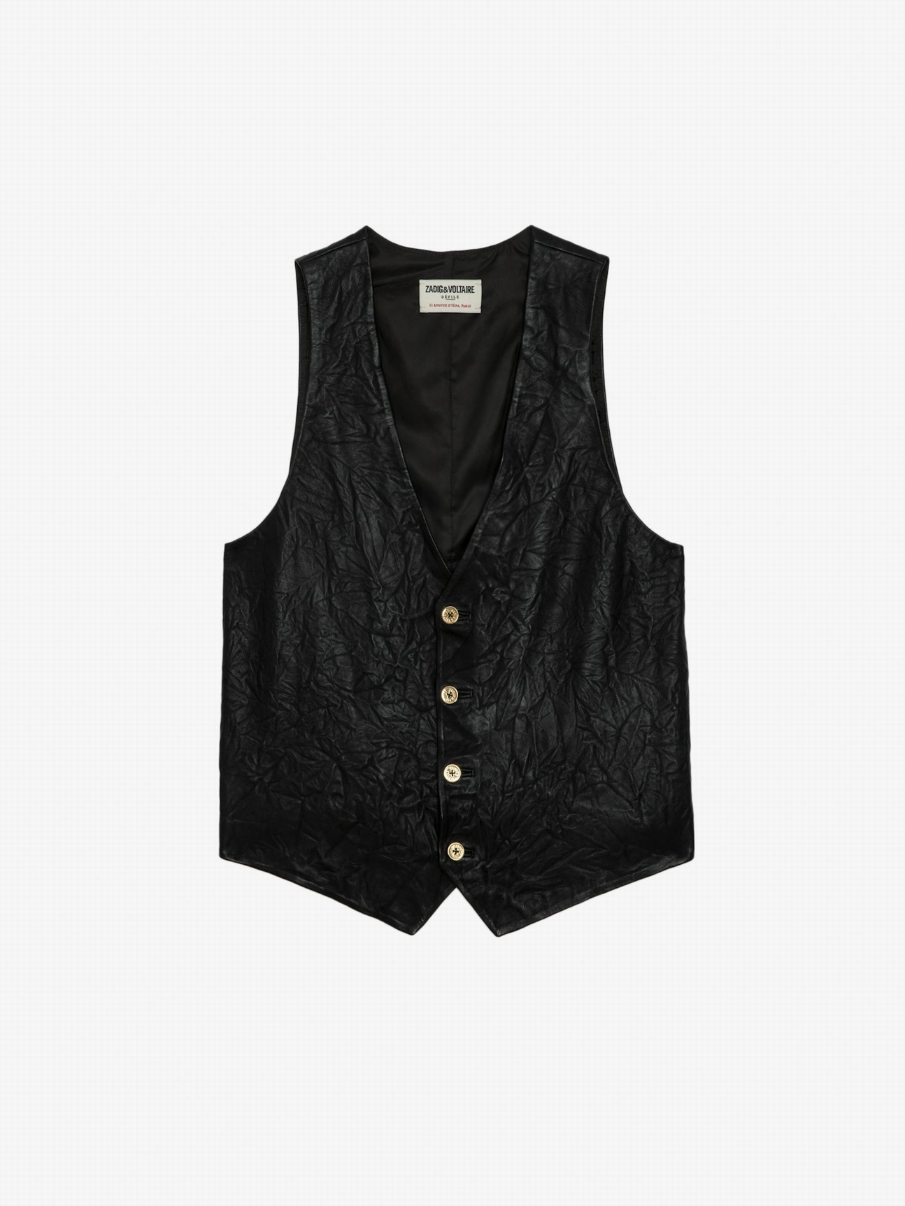 EMILIE LEATHER WAISTCOAT