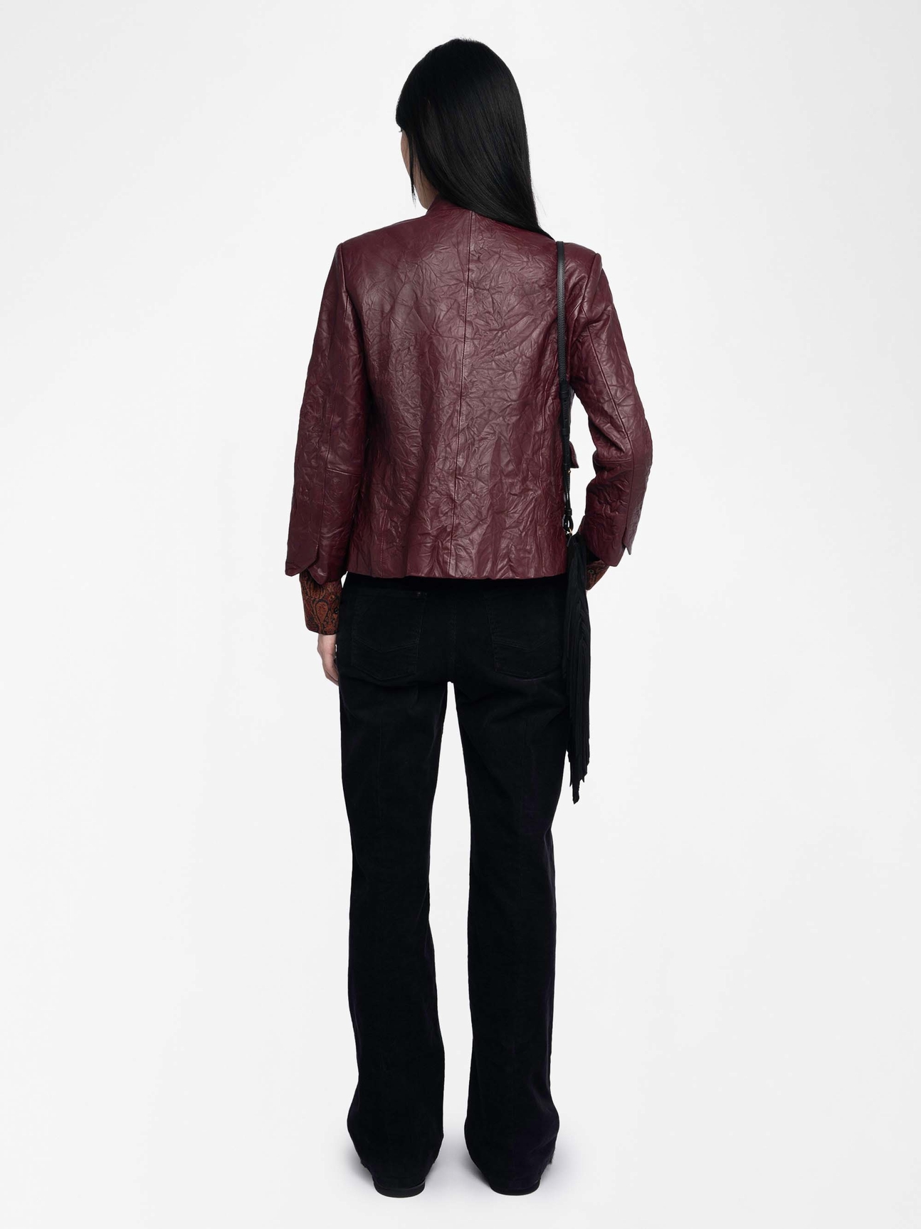 VERYN CRINKLED LEATHER JACKET