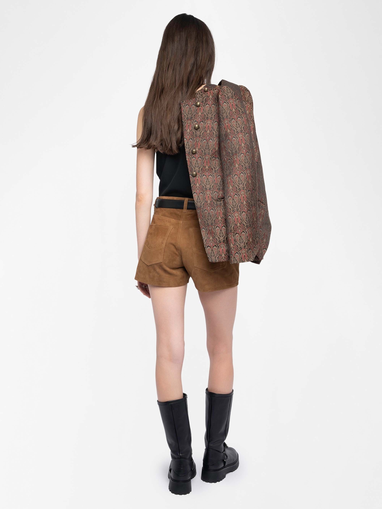 SADYS SUEDE LEATHER SHORTS