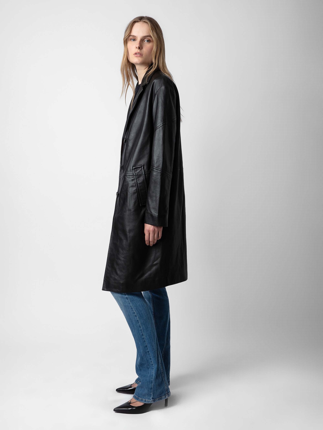 MACARI LEATHER COAT