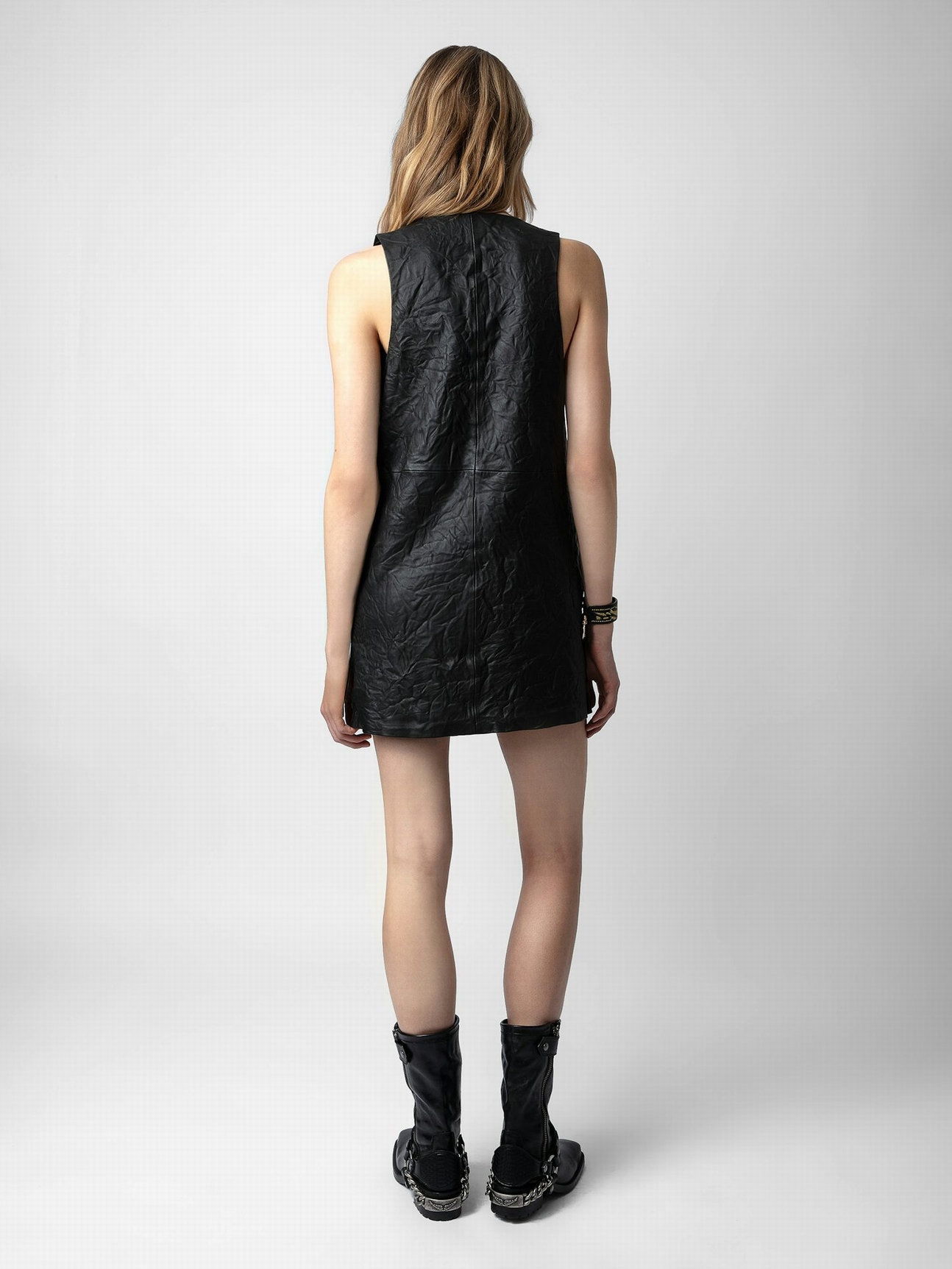 RASHA LEATHER DRESS