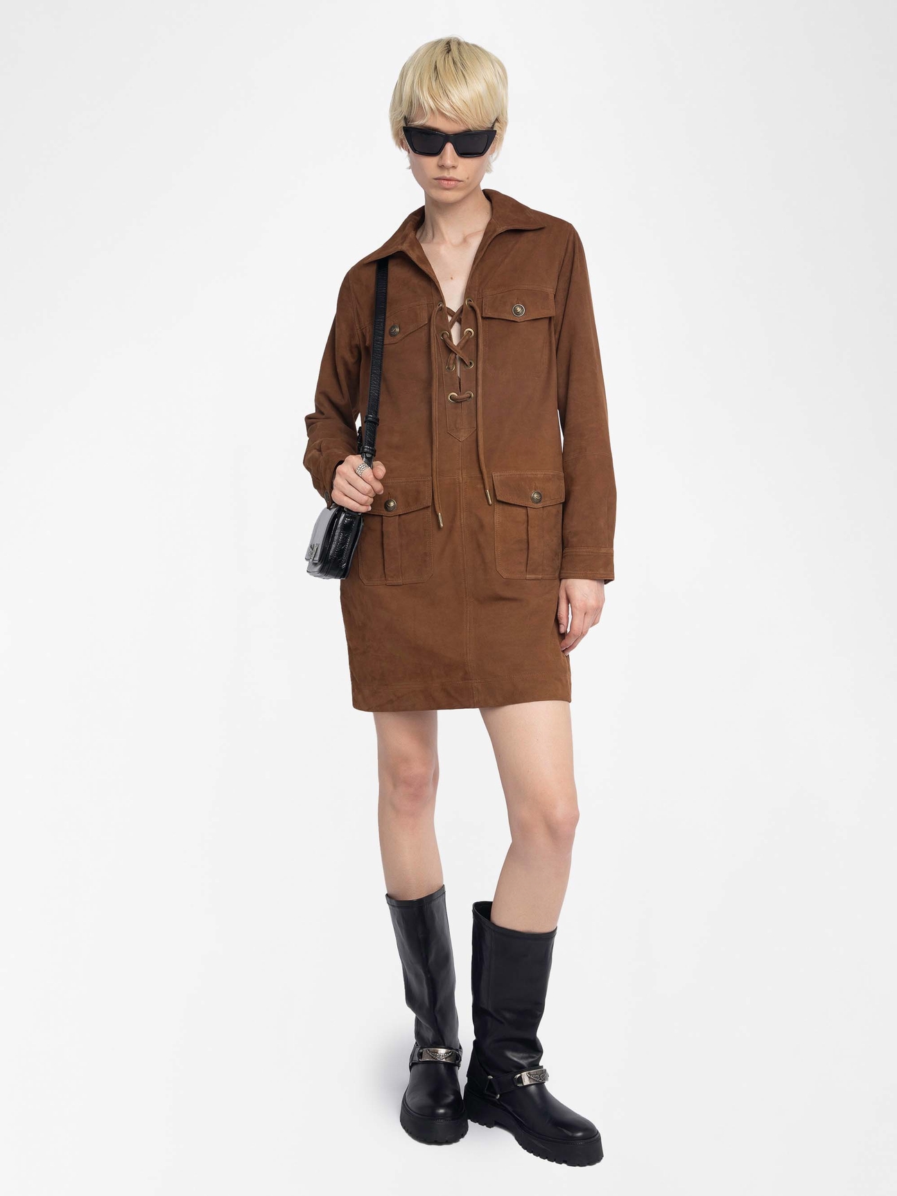 REMACHA SUEDE LEATHER DRESS
