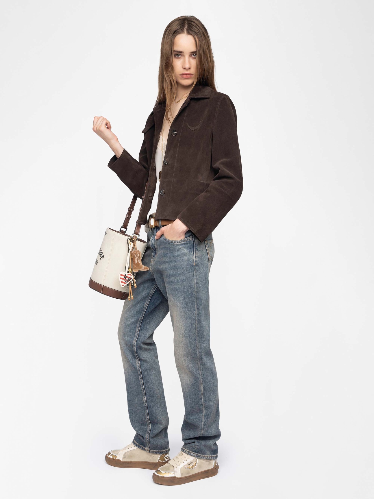 LESSA SUEDE LEATHER JACKET