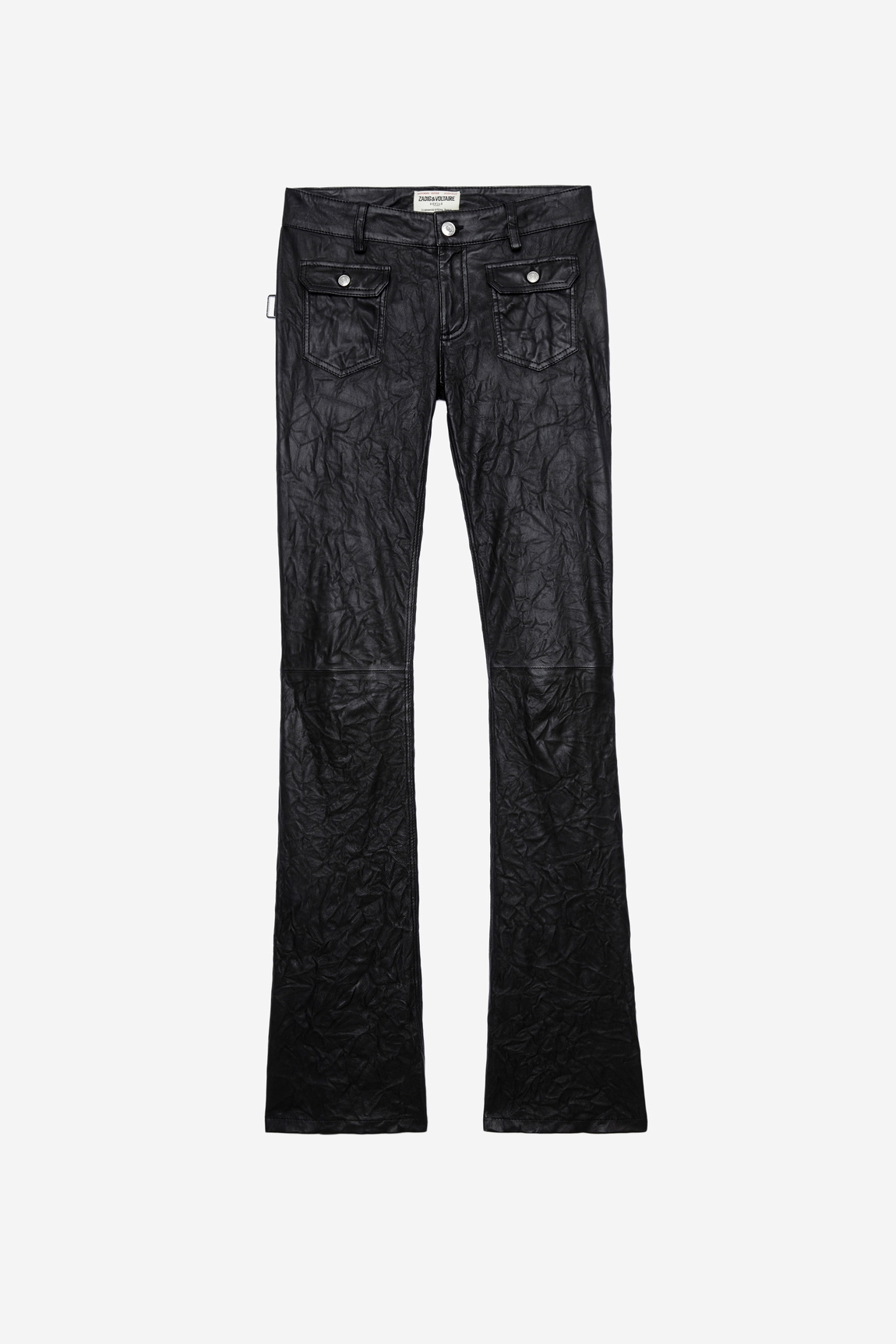 HIPPIE CREASED LEATHER PANTS