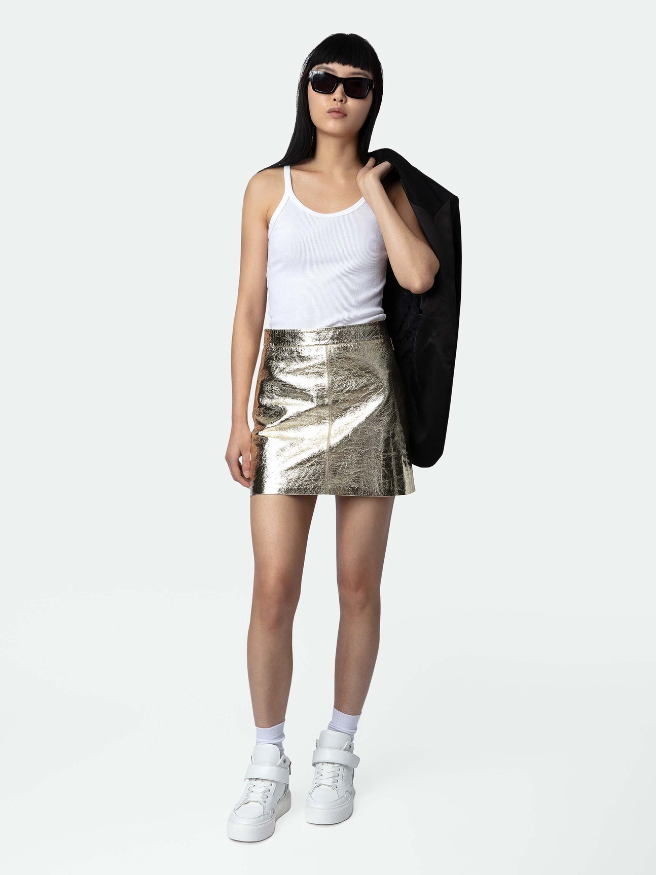 JINETTE LEATHER SKIRT