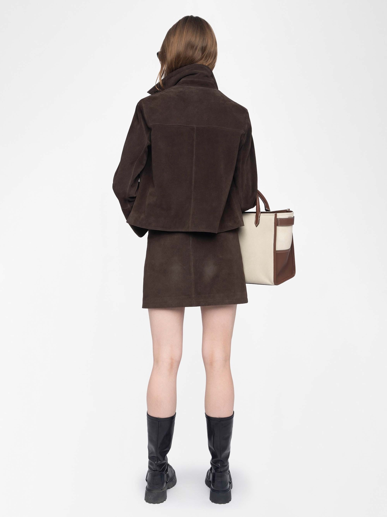 JAIME SUEDE LEATHER SKIRT