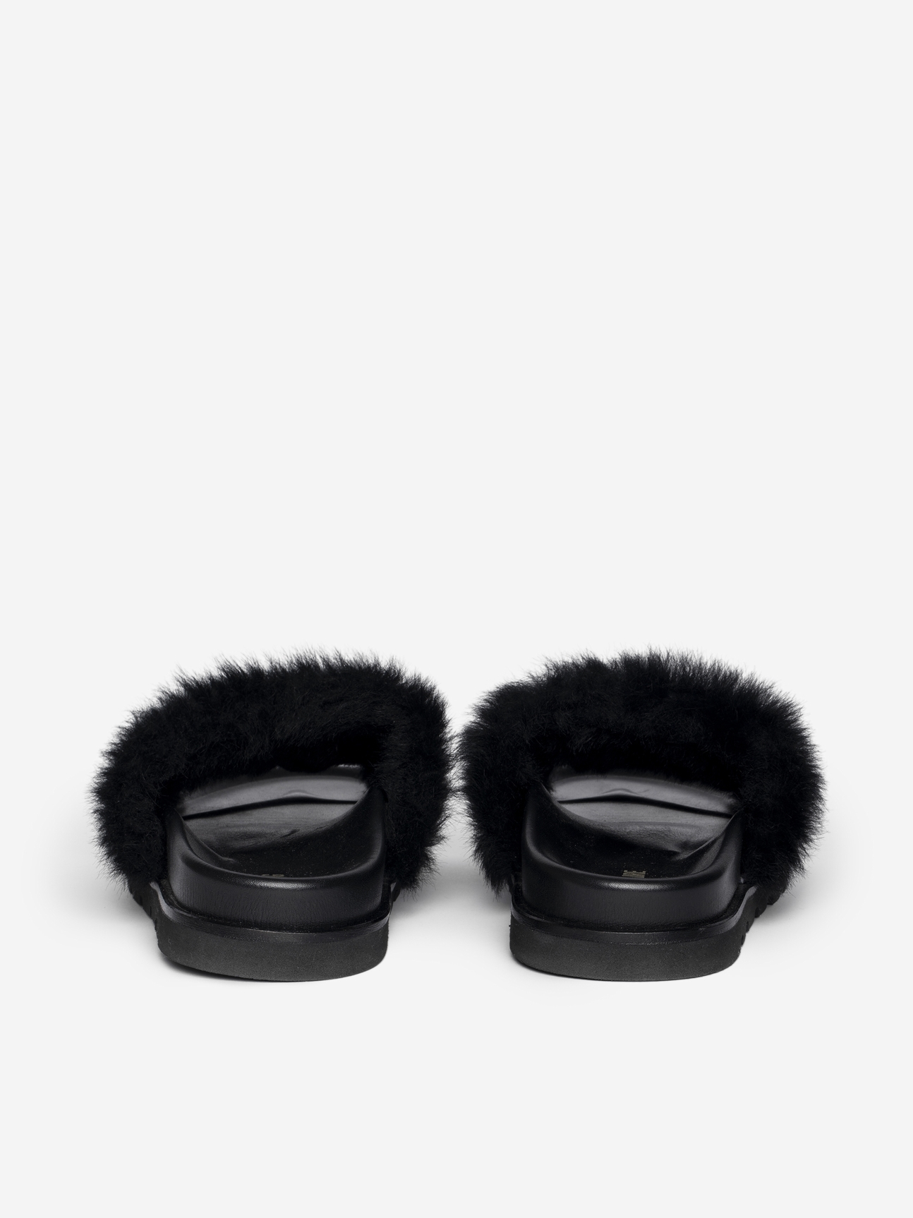 TEDDY BARE SHEARLING MULES