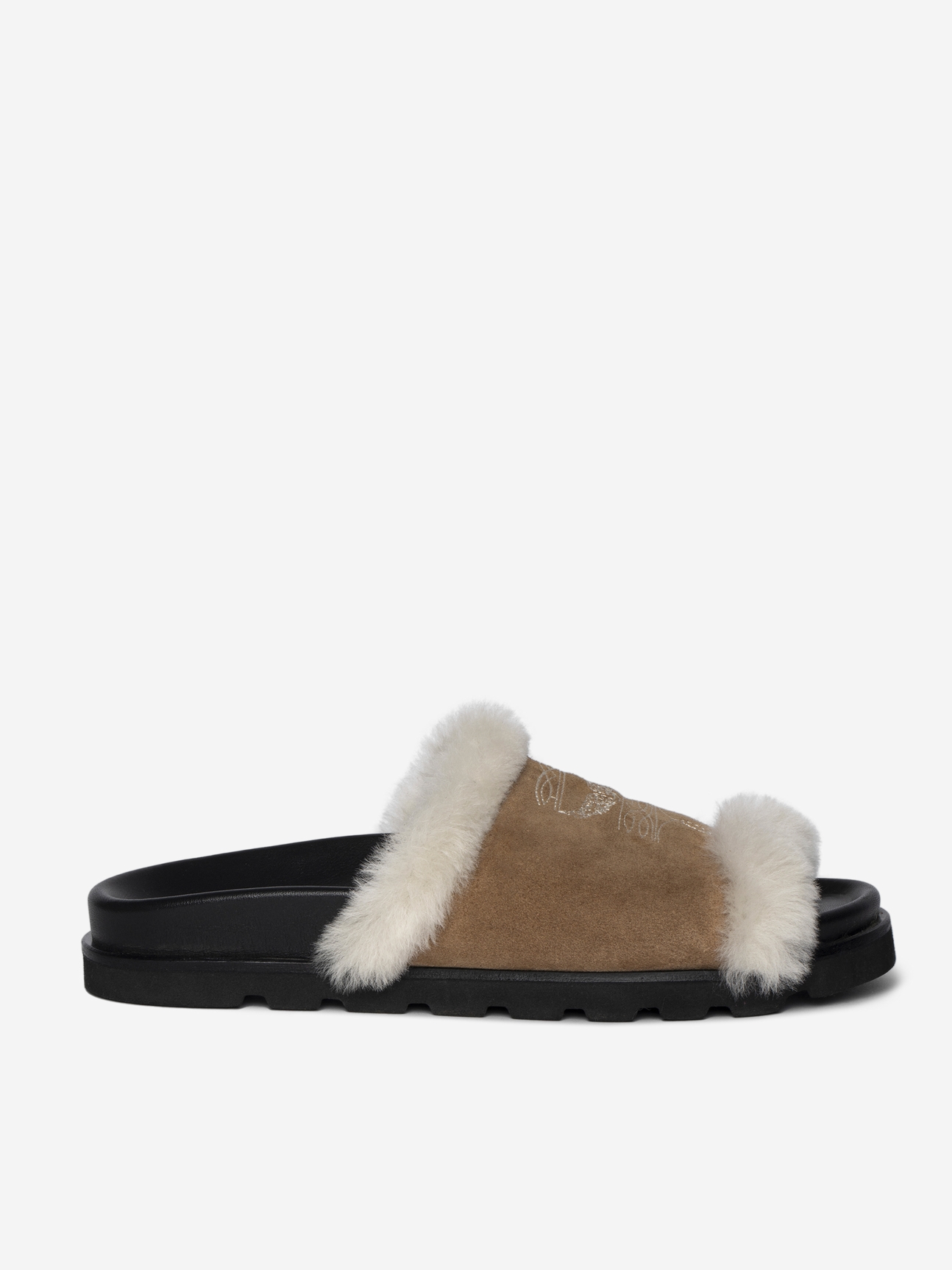 TEDDY BARE SHEARLING MULES
