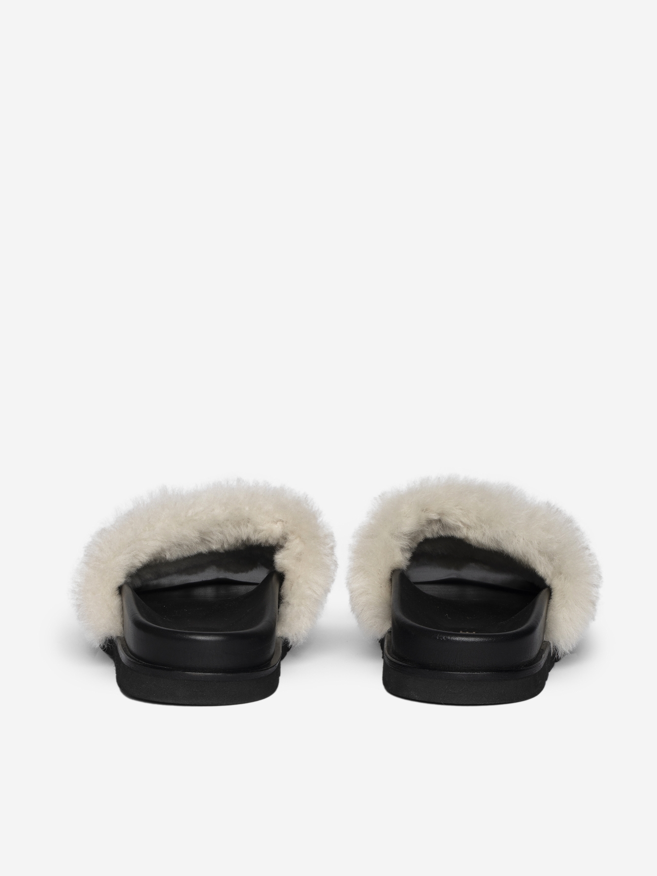 TEDDY BARE SHEARLING MULES