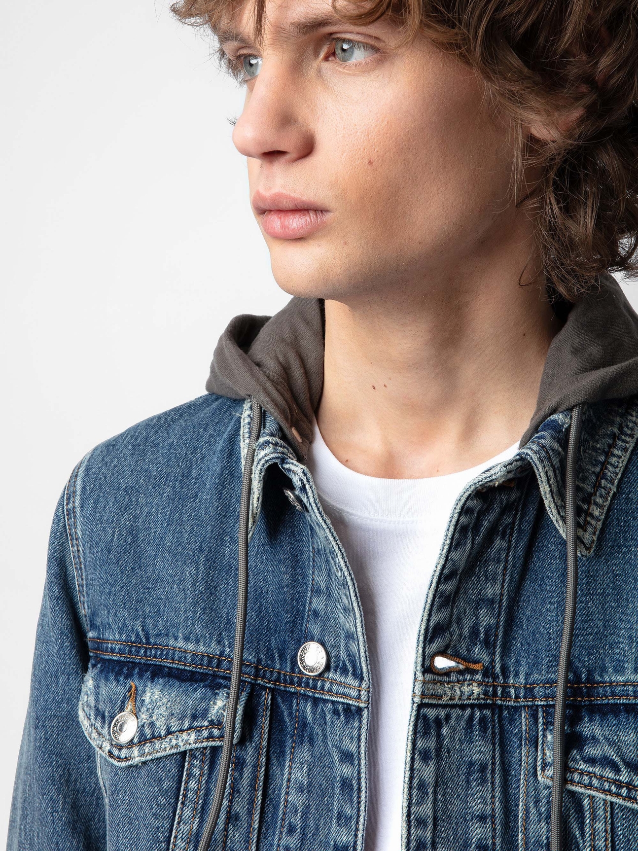 BASES DENIM HOODIE JACKET