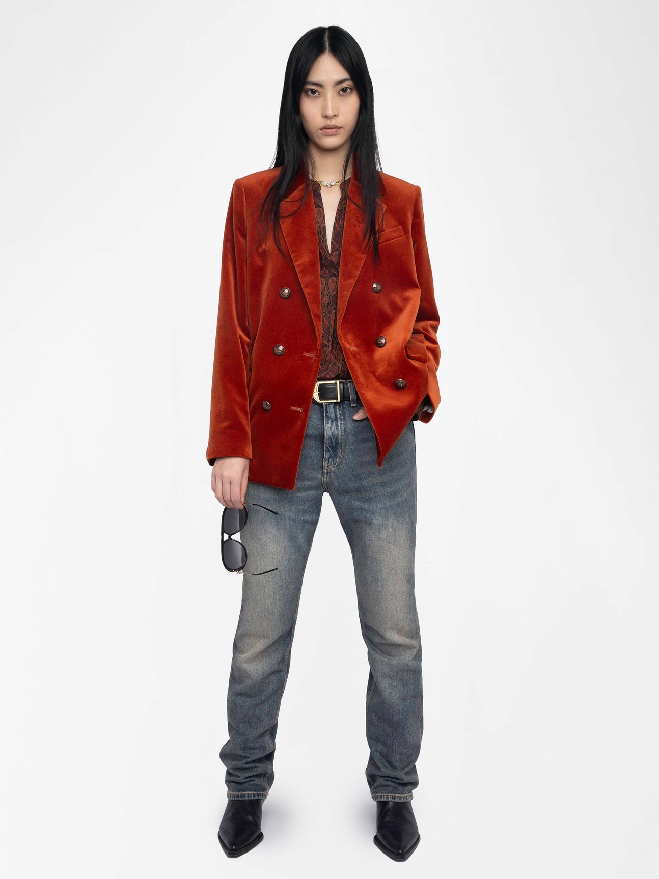 VASKA VELVET BLAZER