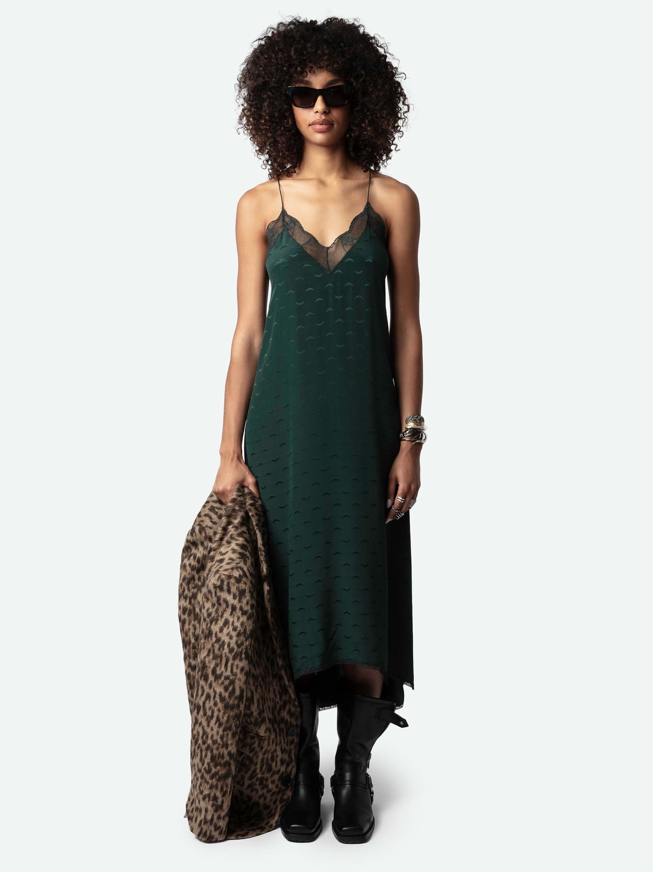 RISTY SILK JACQUARD DRESS