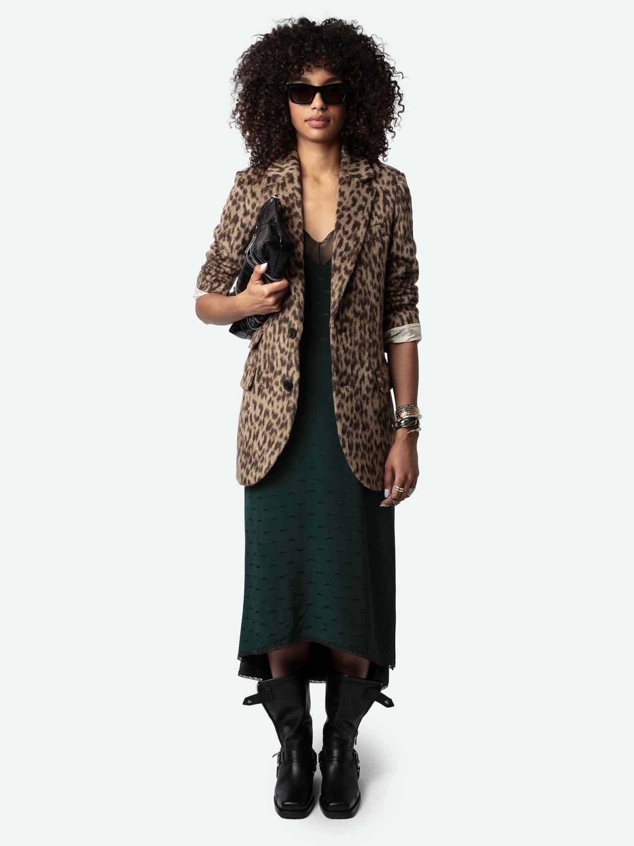 RISTY SILK JACQUARD DRESS