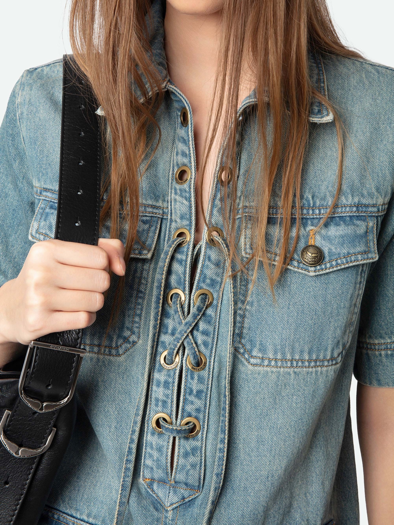 RECORD DENIM DRESS