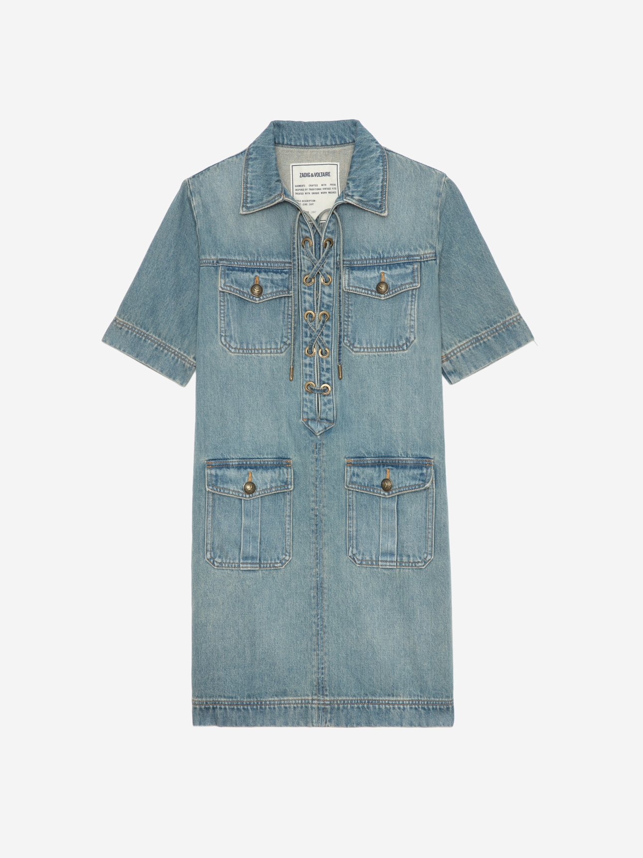 RECORD DENIM DRESS