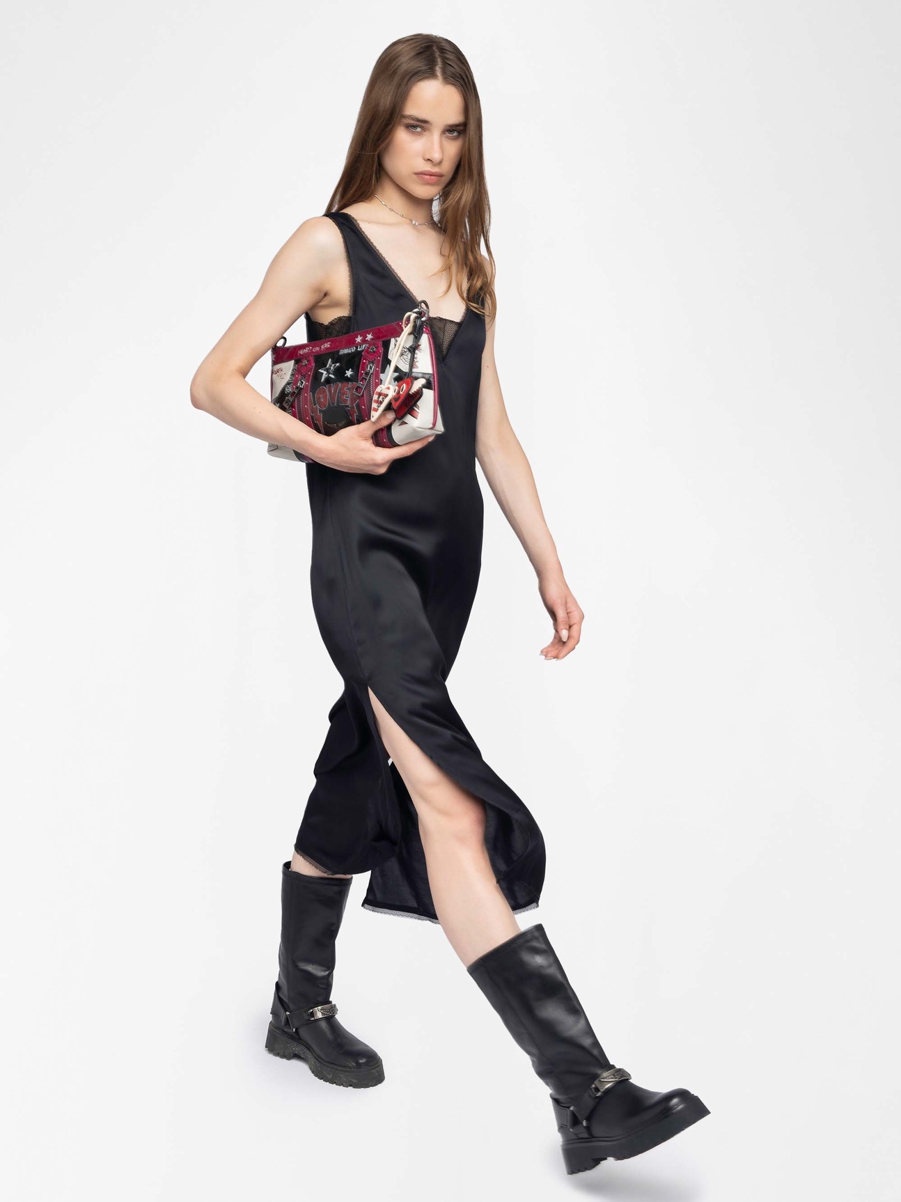 RENZO SATIN DRESS