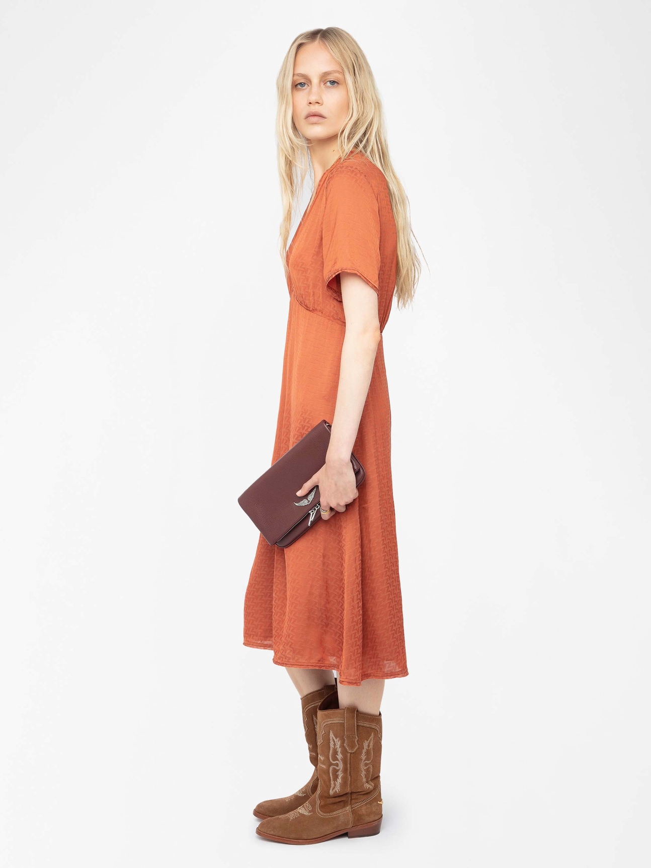 RHODRAL SATIN DRESS