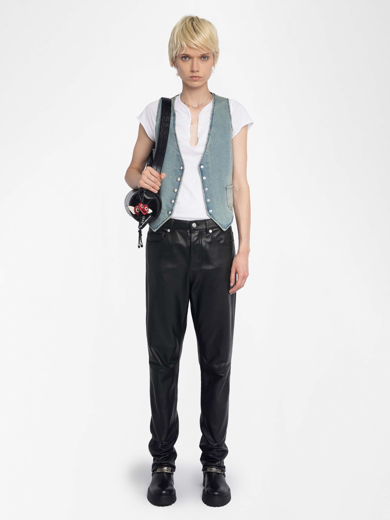 GILLIER DENIM WAISTCOAT