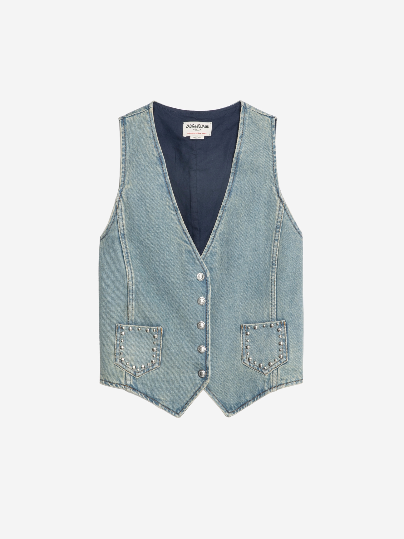 GILLIER DENIM WAISTCOAT