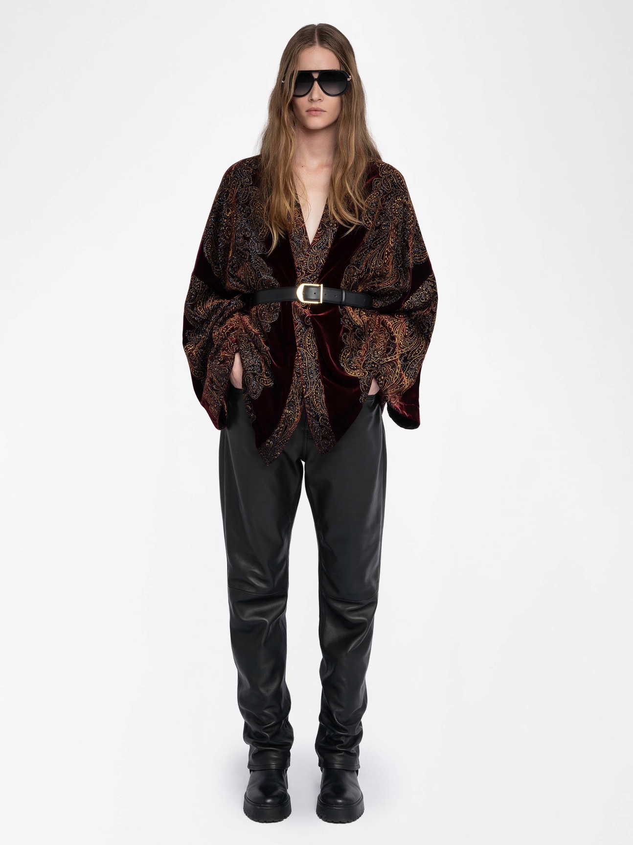 KIMONO VELVET PAISLEY