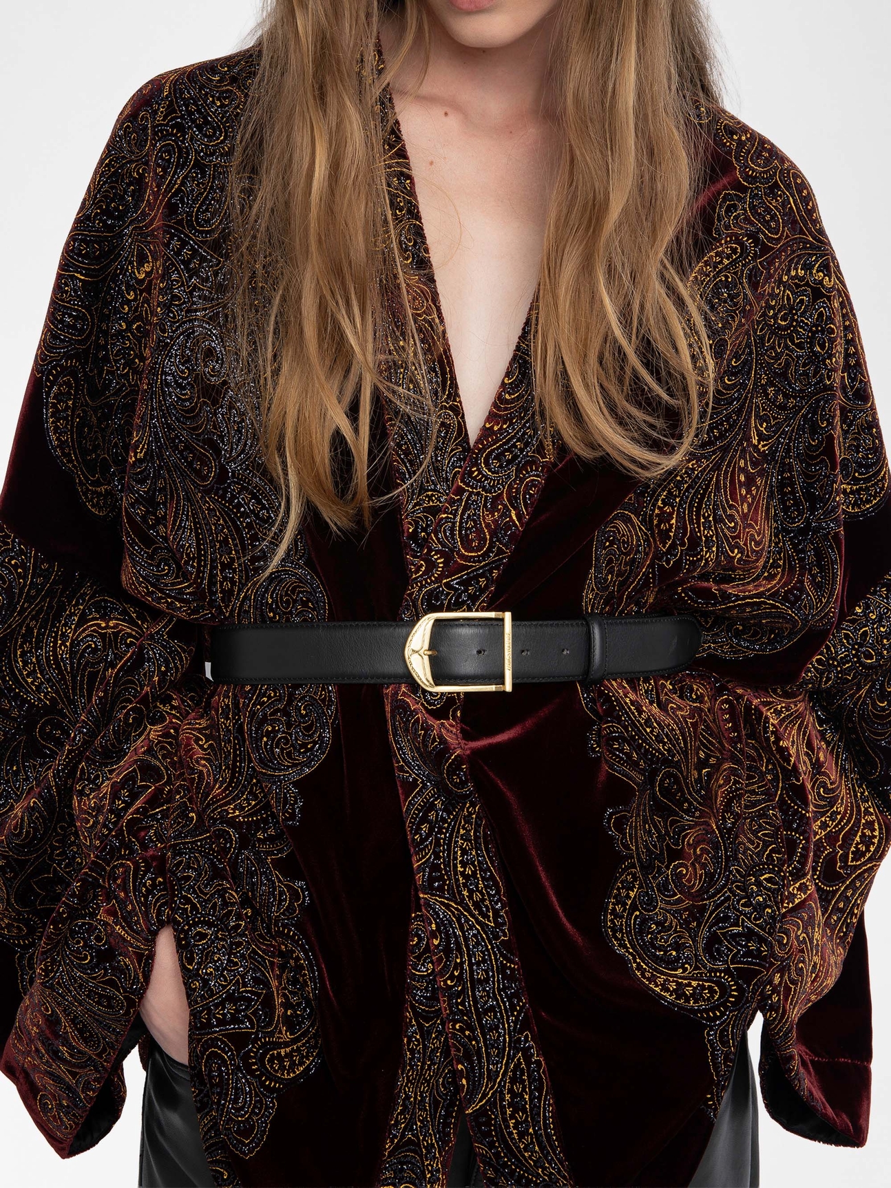 KIMONO VELVET PAISLEY