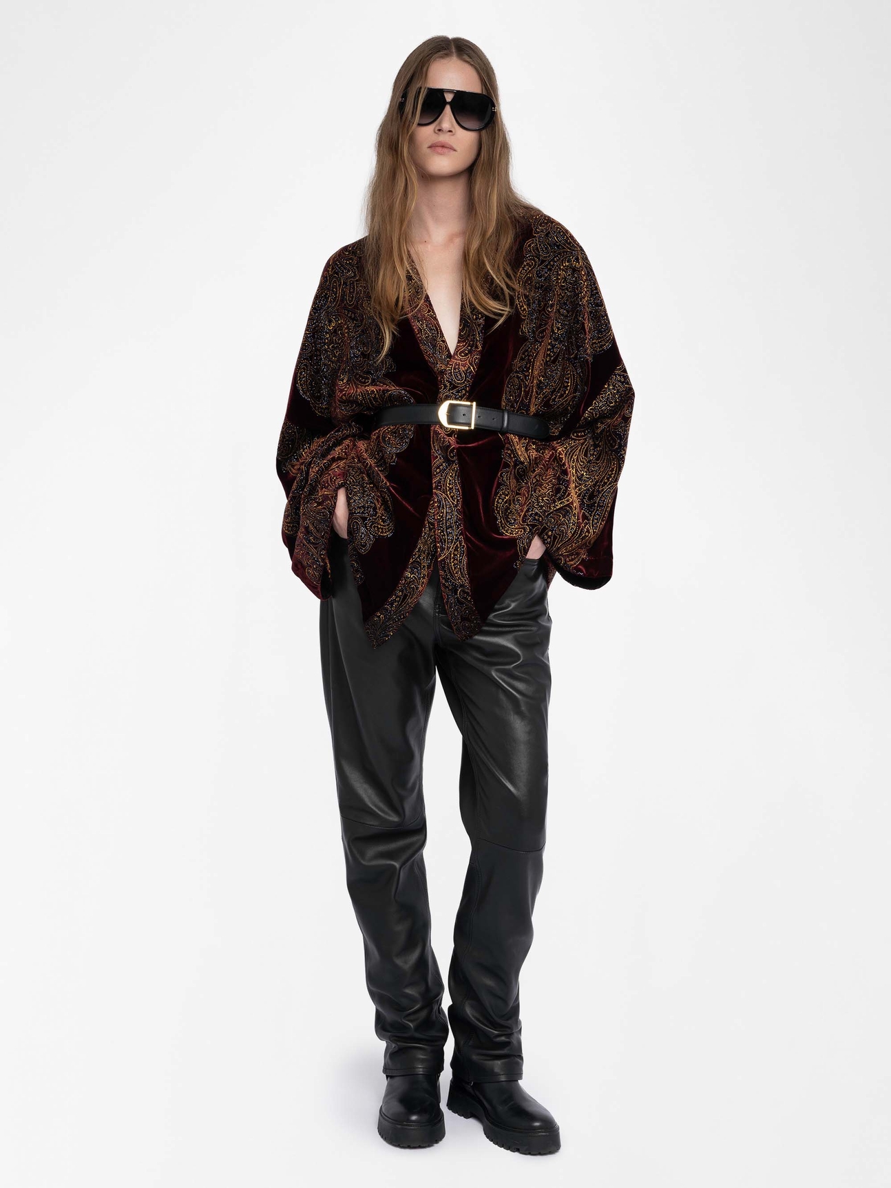 KIMONO VELVET PAISLEY