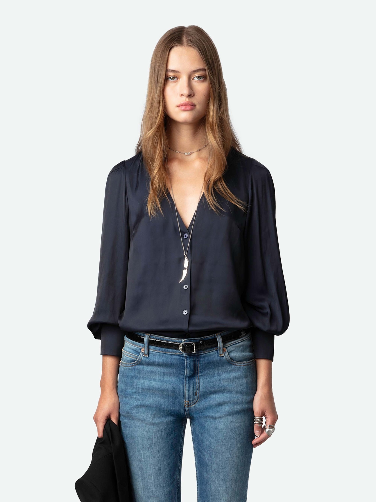 TINOUS SATIN SHIRT