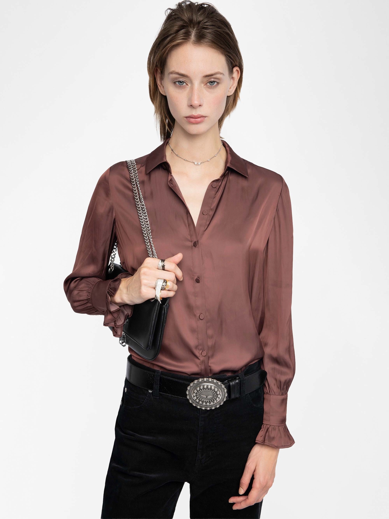 THELY SATIN SHIRT