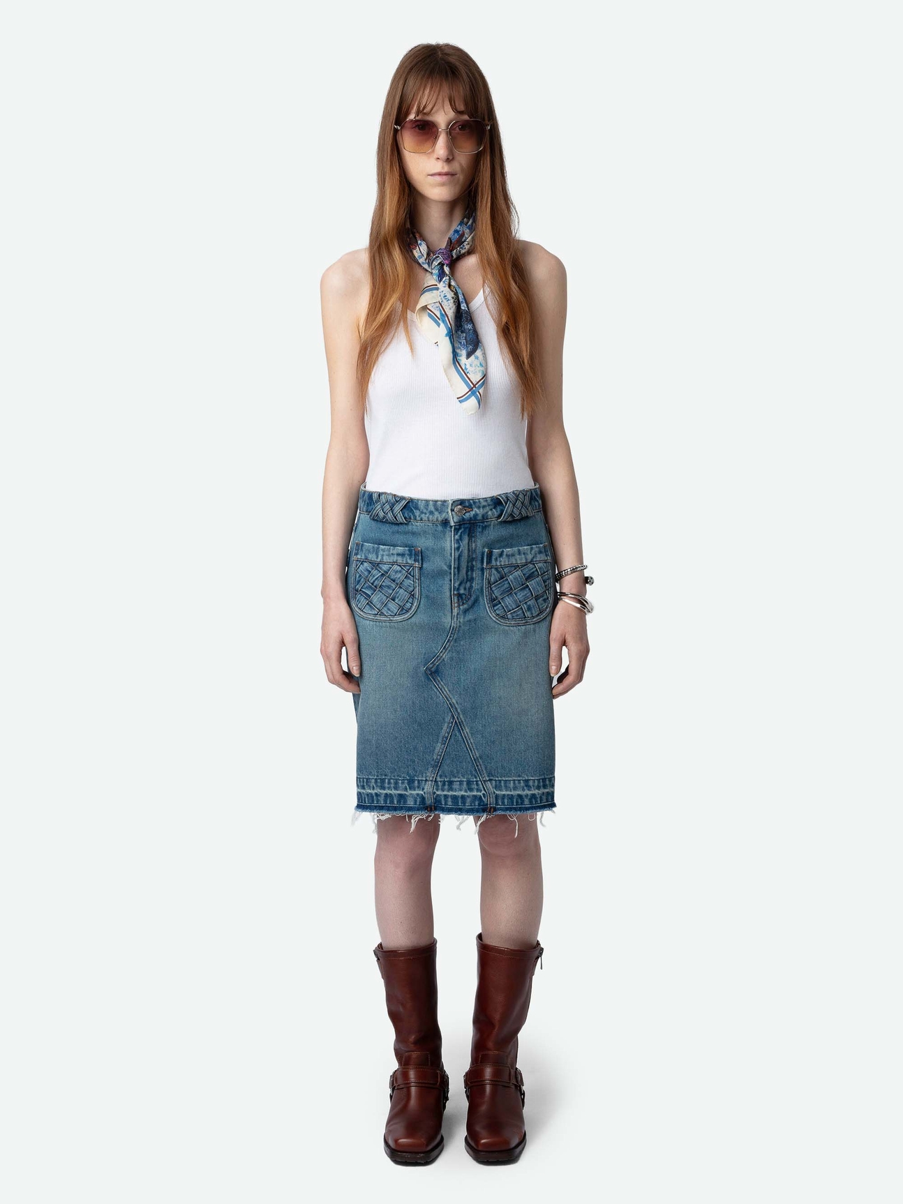 JINGLE DENIM SKIRT