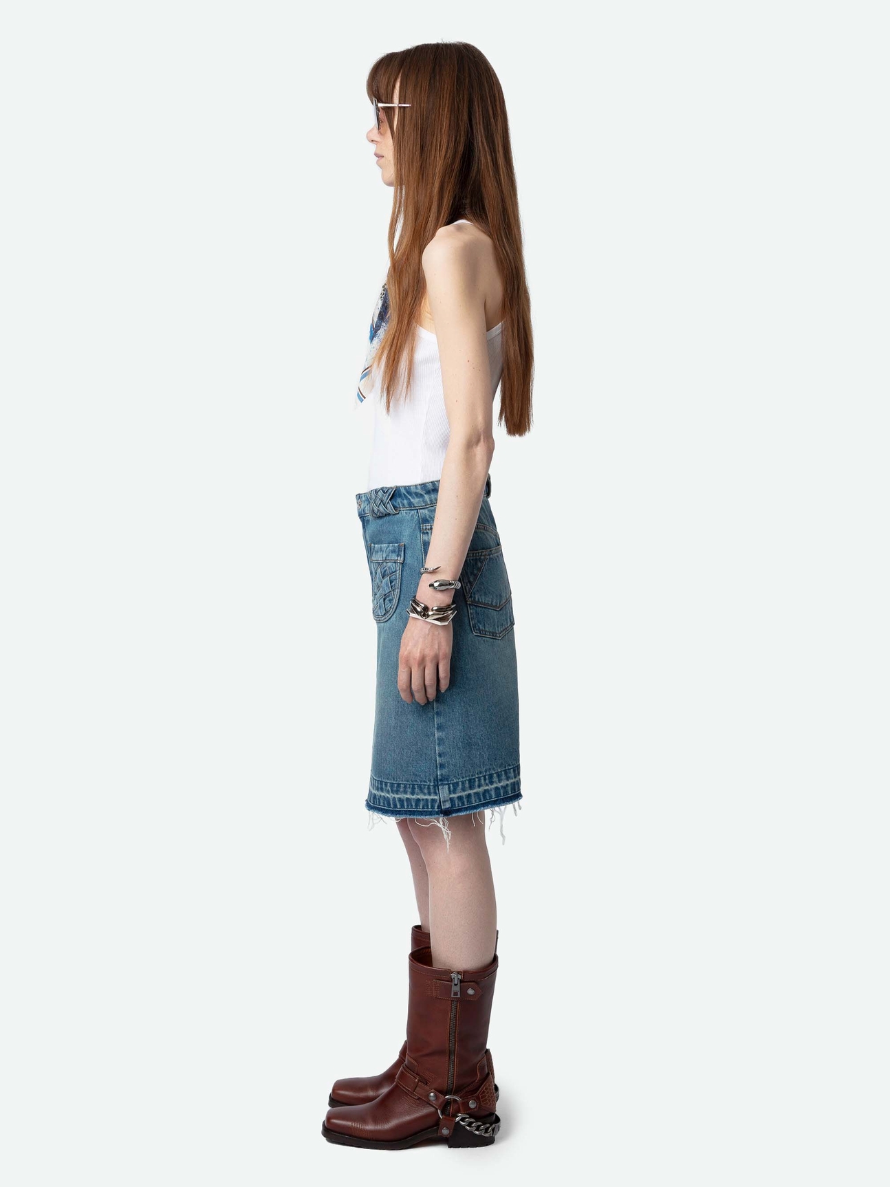 JINGLE DENIM SKIRT