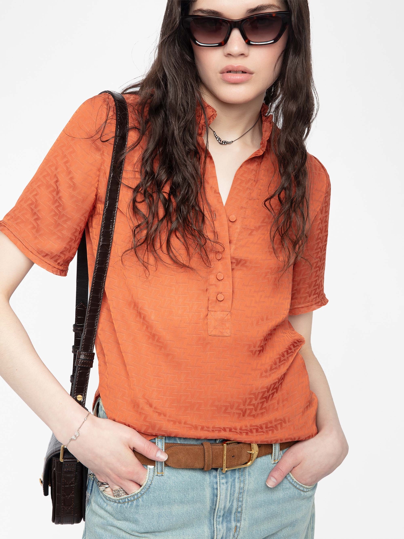 TOPHER SATIN TOP