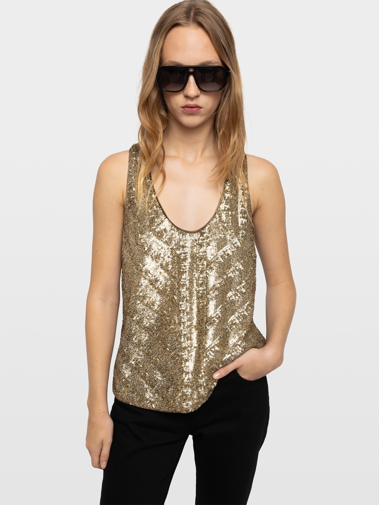 TARYS SEQUINS TOP