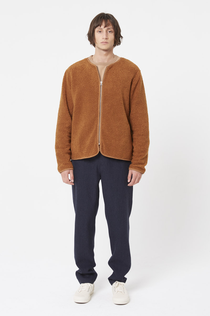 Veste en maille polaire sherpa microfibre. Chaud et