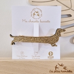 BARETTES CLIP - LES PETITES HIRONDELLES - TECKEL OR - 1