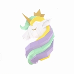 TROPHEE 3D - AGENT PAPER - TETE DE LICORNE DORE - 1