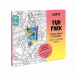 POSTER A COLORIER - OMY - FUN PARK - 1