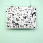 POSTER A COLORIER - OMY - MY FIRST ART POSTER - 2