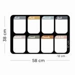 TABLEAUX MAGNETIQUES - SELECTION MAISON PLUME - ORGANISATEUR HEBDO - 1