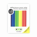 REFLECTEURS POUR ROUES DE VELO - RAINETTE - FLUO MULTI - 1