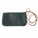 GRANDE POCHETTE NOMADE CUIR - LES ATELIERS FOURÈS - VERT - 1