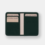 MINI PORTE FEUILLE PRESSION - LES ATELIERS FOURÈS - VERT - 2