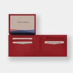 PORTEFEUILLE ITALEN DOUBLE P - LES ATELIERS FOURÈS - ROUGE - 2